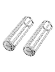 Lowrider Twisted Grips 7/8 long 112mm Chrome.